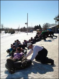 Snow Tubing at Eko Backen