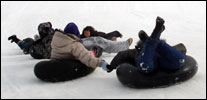 Snowtubing at Eko Backen near Scandia MN