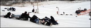 Snowtubing at Eko Backen near Scandia MN